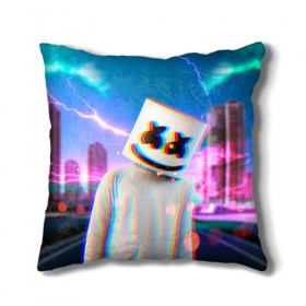 Подушка 3D с принтом Marshmello Glitch в Новосибирске, наволочка – 100% полиэстер, наполнитель – холлофайбер (легкий наполнитель, не вызывает аллергию). | состоит из подушки и наволочки. Наволочка на молнии, легко снимается для стирки | christopher | comstock | dj | dotcom | fortnite | friends | glitch | marshmallow | marshmello | usa | глитч | диджей | друзья | зефир | комсток | крис | мармелад | маршмэллоу | молнии | музыка | продюсер | сша | фортнайт | хаус | электро