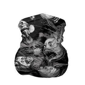 Бандана-труба 3D с принтом Глубоководные рыбы в Новосибирске, 100% полиэстер, ткань с особыми свойствами — Activecool | плотность 150‒180 г/м2; хорошо тянется, но сохраняет форму | dark | deep sea | depth | fish | ocean | predators | water | вода | глубина | глубоководные | графика | длинные | древние | жизни | зубы | иллюстрация | искусство | мода | океан | острые | рисунок | рыбы | свет | стиль | текст