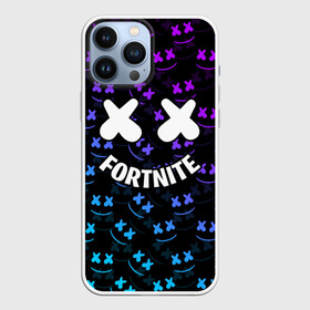 Чехол для iPhone 13 Pro Max с принтом FORTNITE x MARSHMELLO в Новосибирске,  |  | Тематика изображения на принте: 2019 | armor | armour | cybersport | esport | fortnite | game | llama | logo | броня | игра | киберспорт | лама | фиолетовый | фирменные цвета | фортнайт