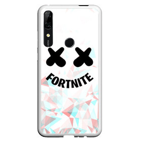 Чехол для Honor P Smart Z с принтом FORTNITE x MARSHMELLO в Новосибирске, Силикон | Область печати: задняя сторона чехла, без боковых панелей | 2019 | dj | fortnite | game | glitch | marshmello | usa | америка | глитч | игра | клубная музыка | маршмелло | музыка | музыкант | ф | фортнайт