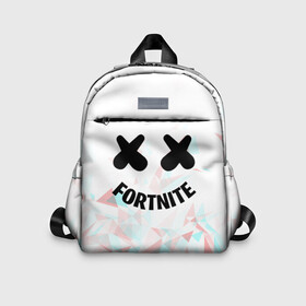 Детский рюкзак 3D с принтом FORTNITE x MARSHMELLO в Новосибирске, 100% полиэстер | лямки с регулируемой длиной, сверху петелька, чтобы рюкзак можно было повесить на вешалку. Основное отделение закрывается на молнию, как и внешний карман. Внутри дополнительный карман. По бокам два дополнительных кармашка | 2019 | dj | fortnite | game | glitch | marshmello | usa | америка | глитч | игра | клубная музыка | маршмелло | музыка | музыкант | ф | фортнайт