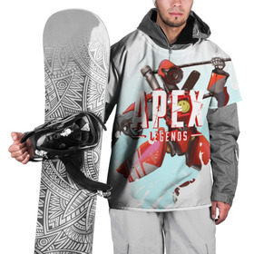 Накидка на куртку 3D с принтом Apex Legends - Pathfinder в Новосибирске, 100% полиэстер |  | apex | apexlegends | battle | fall | legends | pathfinder | royale | titan | titanfall | апекс | битва | игра | игры | королевская | легенд | легендс | легенды | лого | меха | мехи | роботы | символ | титанфол