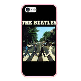 Чехол для iPhone 5/5S матовый с принтом The Beatles в Новосибирске, Силикон | Область печати: задняя сторона чехла, без боковых панелей | beatles | the beatles | битлз | битлс | битлы | группы | джон леннон | джордж харрисон | легенды | музыка | пол маккартни | ринго старр | рок