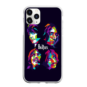 Чехол для iPhone 11 Pro матовый с принтом The Beatles в Новосибирске, Силикон |  | beatles | the beatles | битлз | битлс | битлы | группы | джон леннон | джордж харрисон | легенды | музыка | пол маккартни | ринго старр | рок