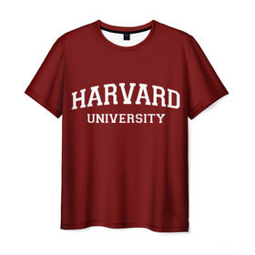 Мужская футболка 3D с принтом Harvard University_девиз в Новосибирске, 100% полиэфир | прямой крой, круглый вырез горловины, длина до линии бедер | harvard university | usa | америка | вуз | гарвард | колледж | образование | студенты | сша | университет | школа
