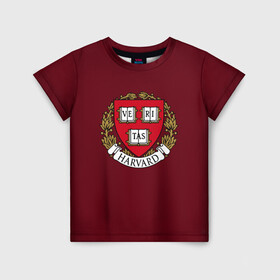 Детская футболка 3D с принтом Harvard University в Новосибирске, 100% гипоаллергенный полиэфир | прямой крой, круглый вырез горловины, длина до линии бедер, чуть спущенное плечо, ткань немного тянется | harvard university | usa | америка | вуз | гарвард | колледж | образование | студенты | сша | университет | школа