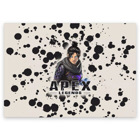 Поздравительная открытка с принтом Apex Legends в Новосибирске, 100% бумага | плотность бумаги 280 г/м2, матовая, на обратной стороне линовка и место для марки
 | battle | royale | апекс | битва | боевой | королевская | легендс | лутбокс | оружие | робот | спектры | титан | шутер