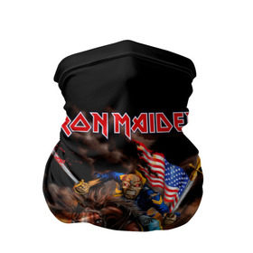 Бандана-труба 3D с принтом Iron Maiden в Новосибирске, 100% полиэстер, ткань с особыми свойствами — Activecool | плотность 150‒180 г/м2; хорошо тянется, но сохраняет форму | heavy metal | iron maiden | metal | айрон мейден | группы | метал | музыка | рок | хеви метал