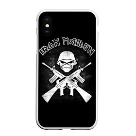 Чехол для iPhone XS Max матовый с принтом Iron Maiden в Новосибирске, Силикон | Область печати: задняя сторона чехла, без боковых панелей | heavy metal | iron maiden | metal | айрон мейден | группы | метал | музыка | рок | хеви метал