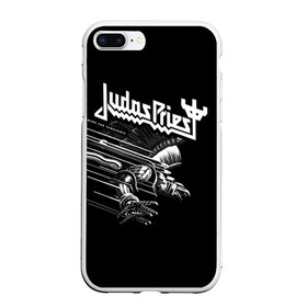 Чехол для iPhone 7Plus/8 Plus матовый с принтом Judas Priest в Новосибирске, Силикон | Область печати: задняя сторона чехла, без боковых панелей | judas priest | metal | rock | группы | метал | музыка | рок | хард рок | хэви метал