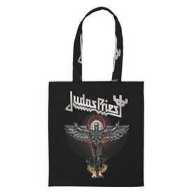 Шоппер 3D с принтом Judas Priest в Новосибирске, 100% полиэстер | Плотность: 200 г/м2; Размер: 34×35 см; Высота лямок: 30 см | judas priest | metal | rock | группы | метал | музыка | рок | хард рок | хэви метал