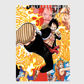 Скетчбук с принтом One Piece в Новосибирске, 100% бумага
 | 48 листов, плотность листов — 100 г/м2, плотность картонной обложки — 250 г/м2. Листы скреплены сверху удобной пружинной спиралью | Тематика изображения на принте: anime | asian | asiatic | big | cat | crow | giant | hat | huge | japonese | karasu | kyojin | manga | neko | one piece | oppai | oriental | power | powerful | tophat | weapon | woma | аниме | манга | япония