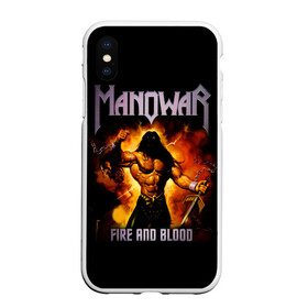 Чехол для iPhone XS Max матовый с принтом Manowar в Новосибирске, Силикон | Область печати: задняя сторона чехла, без боковых панелей | heavy metal | manowar | power metal | группы | метал | музыка | пауэр метал | рок | хеви метал