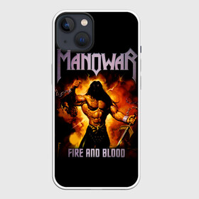 Чехол для iPhone 13 с принтом Manowar в Новосибирске,  |  | heavy metal | manowar | power metal | группы | метал | музыка | пауэр метал | рок | хеви метал