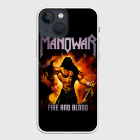 Чехол для iPhone 13 mini с принтом Manowar в Новосибирске,  |  | heavy metal | manowar | power metal | группы | метал | музыка | пауэр метал | рок | хеви метал