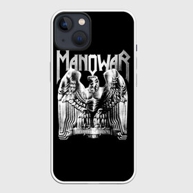 Чехол для iPhone 13 с принтом Manowar в Новосибирске,  |  | heavy metal | manowar | power metal | группы | метал | музыка | пауэр метал | рок | хеви метал