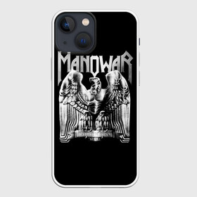 Чехол для iPhone 13 mini с принтом Manowar в Новосибирске,  |  | heavy metal | manowar | power metal | группы | метал | музыка | пауэр метал | рок | хеви метал