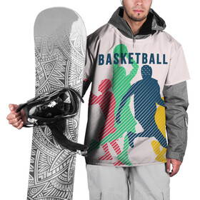 Накидка на куртку 3D с принтом Баскетбол в Новосибирске, 100% полиэстер |  | Тематика изображения на принте: баскет | баскетбол | вип | дизайн | люди | мяч | новинка | спорт | спортсмен | топ | тренд | человек