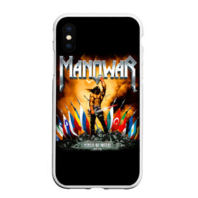 Чехол для iPhone XS Max матовый с принтом Manowar в Новосибирске, Силикон | Область печати: задняя сторона чехла, без боковых панелей | heavy metal | manowar | power metal | группы | метал | музыка | пауэр метал | рок | хеви метал