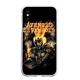 Чехол для iPhone XS Max матовый с принтом Avenged Sevenfold в Новосибирске, Силикон | Область печати: задняя сторона чехла, без боковых панелей | a7x | avenged sevenfold | heavy metal | metal | группы | метал | музыка | прогрессивный метал | рок | хард рок | хэви метал