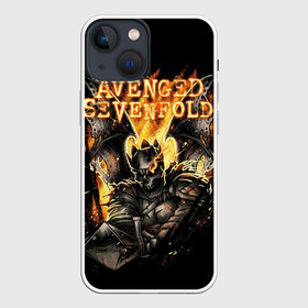 Чехол для iPhone 13 mini с принтом Avenged Sevenfold в Новосибирске,  |  | a7x | avenged sevenfold | heavy metal | metal | группы | метал | музыка | прогрессивный метал | рок | хард рок | хэви метал