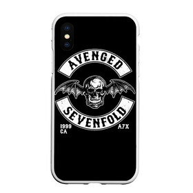 Чехол для iPhone XS Max матовый с принтом Avenged Sevenfold в Новосибирске, Силикон | Область печати: задняя сторона чехла, без боковых панелей | a7x | avenged sevenfold | heavy metal | metal | группы | метал | музыка | прогрессивный метал | рок | хард рок | хэви метал