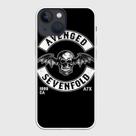 Чехол для iPhone 13 mini с принтом Avenged Sevenfold в Новосибирске,  |  | a7x | avenged sevenfold | heavy metal | metal | группы | метал | музыка | прогрессивный метал | рок | хард рок | хэви метал