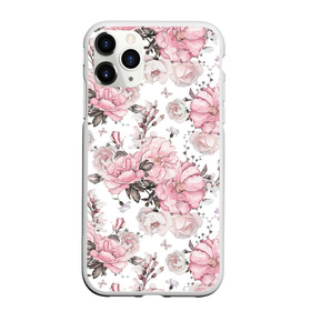 Чехол для iPhone 11 Pro матовый с принтом Розовые розы в Новосибирске, Силикон |  | bouquet | fashion | flora | flowers | illustra | nature | ornament | patterns | petals | pink | roses | style | youth | белый | букет | графика | иллюстрация | картинка | лепестки | мода | молодежная | орнамент | природа | рисунок | розовые | розы