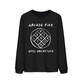 Мужской свитшот хлопок с принтом Arcade Fire в Новосибирске, 100% хлопок |  | Тематика изображения на принте: 