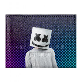 Обложка для студенческого билета с принтом MARSHMELLO в Новосибирске, натуральная кожа | Размер: 11*8 см; Печать на всей внешней стороне | Тематика изображения на принте: marsh | marshmallow | marshmello | marshmelo | mello | music | smile | диджей | лого | маршмеллов | маршмеллоу | маршмеллу | маршмело | маршмелов | маршмелоу | музыка | музыкант | рожица | трэп | улыбка | хаус