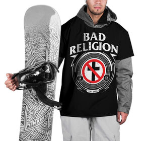 Накидка на куртку 3D с принтом Bad Religion в Новосибирске, 100% полиэстер |  | bad religion | hardcore | punk | группы | музыка | панк | панк рок | рок