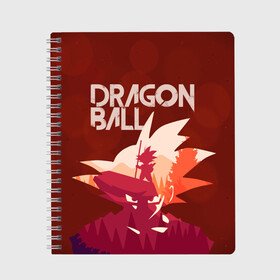 Тетрадь с принтом Dragon ball в Новосибирске, 100% бумага | 48 листов, плотность листов — 60 г/м2, плотность картонной обложки — 250 г/м2. Листы скреплены сбоку удобной пружинной спиралью. Уголки страниц и обложки скругленные. Цвет линий — светло-серый
 | 23 | 8 | z | аниме | болл | вип | дзютсу | дизайн | драгон | драконий | жемчуг | з | мальчик | мода | мужчина | мульт | нинздя | новинка | новый год | подарок | стритвир | топ | тренд