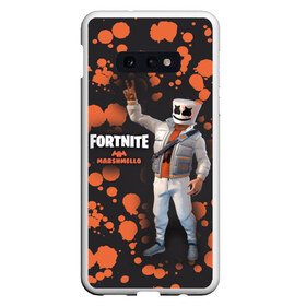 Чехол для Samsung S10E с принтом Fortnite Marshmello в Новосибирске, Силикон | Область печати: задняя сторона чехла, без боковых панелей | Тематика изображения на принте: fortnite | marshmallow | save | the | world | битва | борьба | зомби | королевская | маршмэллоу | стратегия | фортнайт