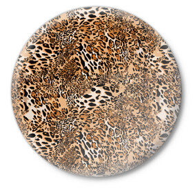 Значок с принтом Леопард в Новосибирске,  металл | круглая форма, металлическая застежка в виде булавки | Тематика изображения на принте: camouflage | cat | disguise | fashion | illustration | jungle | leopard | predator | skin | spots | style | wild | youth | графика | джунгли | дикий | иллюстрация | камуфляж | картинка | кошка | леопард | маскировка | мода | молодежная | пятна | рисунок |