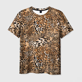 Мужская футболка 3D с принтом Леопард в Новосибирске, 100% полиэфир | прямой крой, круглый вырез горловины, длина до линии бедер | Тематика изображения на принте: camouflage | cat | disguise | fashion | illustration | jungle | leopard | predator | skin | spots | style | wild | youth | графика | джунгли | дикий | иллюстрация | камуфляж | картинка | кошка | леопард | маскировка | мода | молодежная | пятна | рисунок |