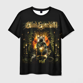 Мужская футболка 3D с принтом Blind Guardian в Новосибирске, 100% полиэфир | прямой крой, круглый вырез горловины, длина до линии бедер | blind guardian | heavy metal | metal | группа | метал | музыка | пауэр метал | рок | хэви метал