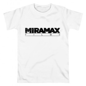 Мужская футболка хлопок с принтом MIRAMAX FILM в Новосибирске, 100% хлопок | прямой крой, круглый вырез горловины, длина до линии бедер, слегка спущенное плечо. | miramax film | киностудия | мирамакс | тарантино
