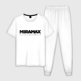 Мужская пижама хлопок с принтом MIRAMAX FILM в Новосибирске, 100% хлопок | брюки и футболка прямого кроя, без карманов, на брюках мягкая резинка на поясе и по низу штанин
 | miramax film | киностудия | мирамакс | тарантино