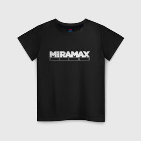 Детская футболка хлопок с принтом MIRAMAX FILM_ в Новосибирске, 100% хлопок | круглый вырез горловины, полуприлегающий силуэт, длина до линии бедер | miramax film | киностудия | мирамакс