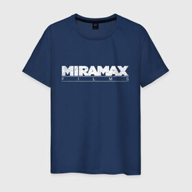 Мужская футболка хлопок с принтом MIRAMAX FILM_ в Новосибирске, 100% хлопок | прямой крой, круглый вырез горловины, длина до линии бедер, слегка спущенное плечо. | miramax film | киностудия | мирамакс