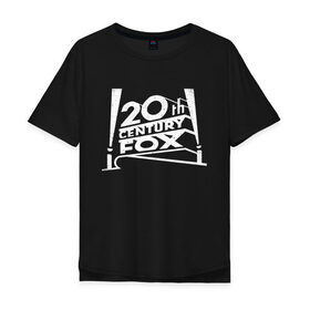 Мужская футболка хлопок Oversize с принтом 20th Century Fox_2 в Новосибирске, 100% хлопок | свободный крой, круглый ворот, “спинка” длиннее передней части | 20 век фокс | 20th century fox | киностудия