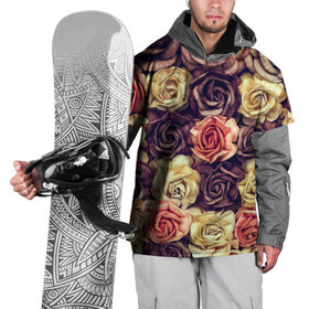 Накидка на куртку 3D с принтом Шоколадные розы в Новосибирске, 100% полиэстер |  | бабушке | девочке | девушке | дочке | желтые цветы | женщине | маме | подруге | природа | розовые цветы | розы | сестре | теще | тюльпаны | цветы