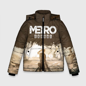 Зимняя куртка для мальчиков 3D с принтом METRO EXODUS - Пустыня в Новосибирске, ткань верха — 100% полиэстер; подклад — 100% полиэстер, утеплитель — 100% полиэстер | длина ниже бедра, удлиненная спинка, воротник стойка и отстегивающийся капюшон. Есть боковые карманы с листочкой на кнопках, утяжки по низу изделия и внутренний карман на молнии. 

Предусмотрены светоотражающий принт на спинке, радужный светоотражающий элемент на пуллере молнии и на резинке для утяжки | 2033 | artem | exodus | fps | game | games | last | light | metro | moscow | russia | shooter | stalker | winter | артем | зима | игра | игры | исход | метро | москва | последнее | россия | сталкер | убежище | шутер