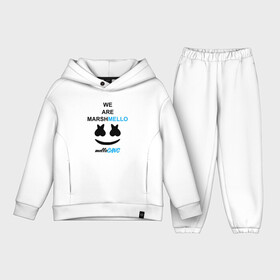 Детский костюм хлопок Oversize с принтом Marshmello (MELLOGANG) в Новосибирске,  |  | Тематика изображения на принте: christopher comstock | dj | marshmello | mellogang | music | диджей | клубная музыка | клубняк | крис комсток | логотип | маршмеллоу | музыка