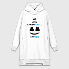 Платье-худи хлопок с принтом Marshmello (MELLOGANG) в Новосибирске,  |  | christopher comstock | dj | marshmello | mellogang | music | диджей | клубная музыка | клубняк | крис комсток | логотип | маршмеллоу | музыка