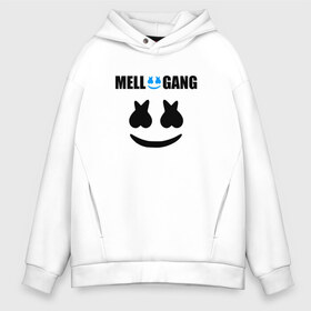 Мужское худи Oversize хлопок с принтом Marshmello (Mellogang) в Новосибирске, френч-терри — 70% хлопок, 30% полиэстер. Мягкий теплый начес внутри —100% хлопок | боковые карманы, эластичные манжеты и нижняя кромка, капюшон на магнитной кнопке | christopher comstock | dj | logo | marshmello | music | диджей | клубная музыка | клубняк | крис комсток | логотип | маршмеллоу | музыка