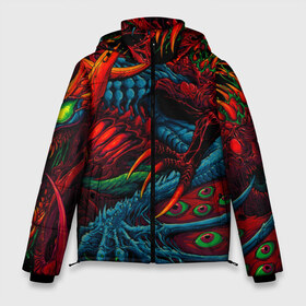 Мужская зимняя куртка 3D с принтом CS GOHYPER BEAST в Новосибирске, верх — 100% полиэстер; подкладка — 100% полиэстер; утеплитель — 100% полиэстер | длина ниже бедра, свободный силуэт Оверсайз. Есть воротник-стойка, отстегивающийся капюшон и ветрозащитная планка. 

Боковые карманы с листочкой на кнопках и внутренний карман на молнии. | awp | counter strike | cyber sport | game | hyper beast | skin | sport | авп | игры | скин | скоростной зверь