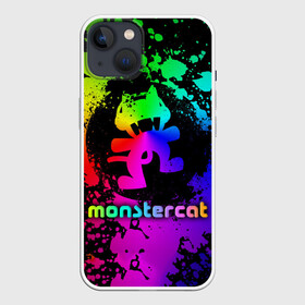 Чехол для iPhone 13 с принтом Monstercat в Новосибирске,  |  | monstercat | клуб | клубная музыка | кот | котенок | кошка | лейбл | монстар | монстар кет | монстер | музыка | танцевальная музыка | электронная | электронная музыка