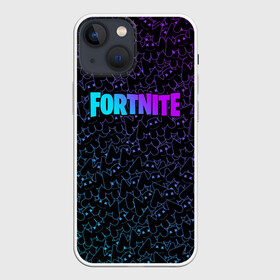 Чехол для iPhone 13 mini с принтом MARSHMELLO x FORTNITE в Новосибирске,  |  | 2019 | cybersport | dj | esport | fortnite | game | log | marshmello | usa | америка | игра | киберспорт | клубная музыка | маршмелло | музыка | музыкант | фиолетовый | фирменные цвета | фортнайт