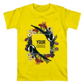 Мужская футболка хлопок с принтом Ваш выбор в Новосибирске, 100% хлопок | прямой крой, круглый вырез горловины, длина до линии бедер, слегка спущенное плечо. | Тематика изображения на принте: ваш выбор | ласточка | птички | цветы